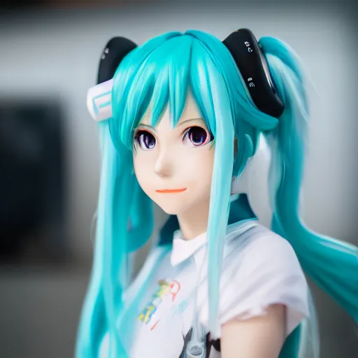 Prompt: portrait photo still of real life hatsune miku 8 k, 8 5 mm f 1. 8