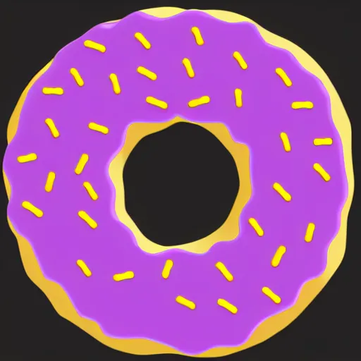 Prompt: a png transparent image of a donut, detailled, 4 k, in - frame