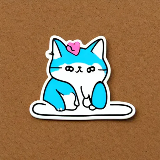 Image similar to cute chubby cat sticker