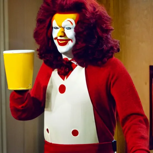 Prompt: conan o'brien as ronald mcdonald