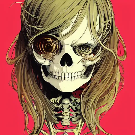 Cool Manga Girl Anime Girl Skull Skull' Baby T-Shirt | Spreadshirt