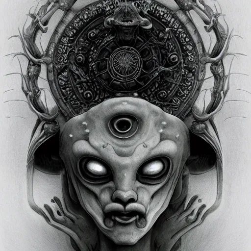 Image similar to naraka buddhist demon korean female, appy female alien, tubular creature, blood vesels, no face, dystopian surrealism, alex ries zdzisław beksinski, symmetrical long head, smooth marble surfaces, smooth marble surfaces, detailed ink illustration, detailed ink illustration, raiden metal gear, cinematic smooth stone, deep aesthetic, concept art, intricate