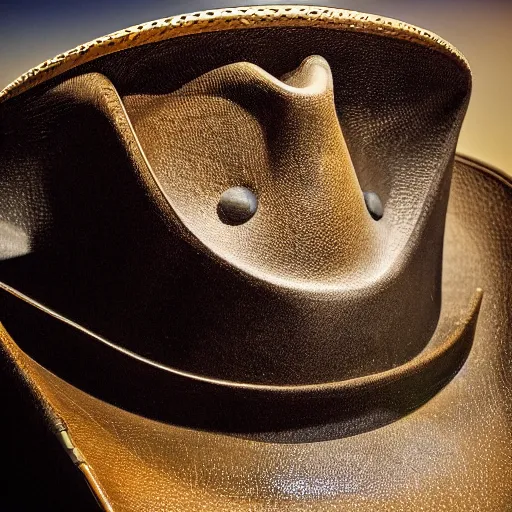 Image similar to phone wearing a cowboy hat, detailed