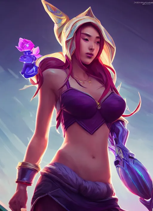 Image similar to shen fortune from league of legends, half body shot, path traced, realistic, highly detailed, high quality, digital painting, hd, alena aenami, lilia alvarado, shinji aramaki, karol bak, alphonse mucha, tom bagshaw