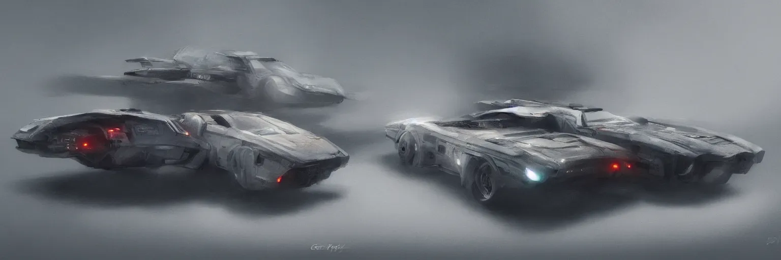 Image similar to Police Spinner, Blade Runner Car, concept art, 2049, illustration by George Hull Design, 8k