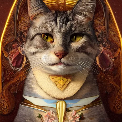 Image similar to ultra realistic illustration of taco cat, intricate, elegant, highly detailed, digital painting, artstation, concept art, smooth, sharp focus, illustration, art by artgerm and greg rutkowski and alphonse mucha