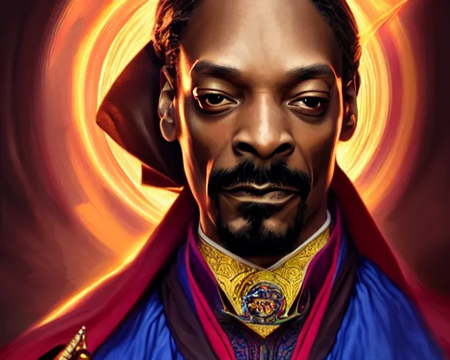 Prompt: snoop dogg doctor strange, refractions, fantasy, intricate, elegant, highly detailed, digital painting, artstation, concept art, matte, sharp focus, illustration, hearthstone, art by artgerm and greg rutkowski and alphonse mucha