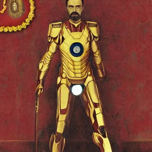 Image similar to tsar nicholas ii is iron man