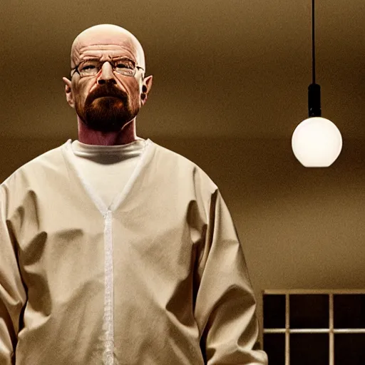 Prompt: Walter white played by Jesus Christ, 4k, realistic, film still