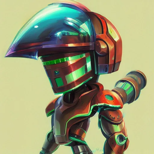 Image similar to robot ninja gnome mask helmet metroid fusion Xenoblade Chronicles Video game icon design , 2d game fanart behance hd by Jesper Ejsing, by RHADS, Makoto Shinkai and Lois van baarle, ilya kuvshinov, rossdraws global illumination