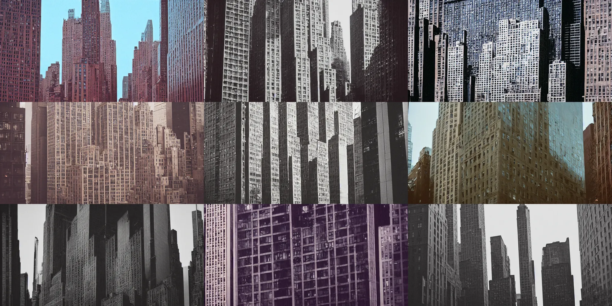 Prompt: new york city buildings made of human skin, cinestill 8 0 0 t, 1 9 8 0 s movie still, film grain