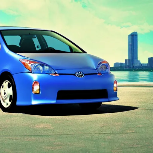 Image similar to 9 0 s 2 0 0 9 toyota prius vaporwave