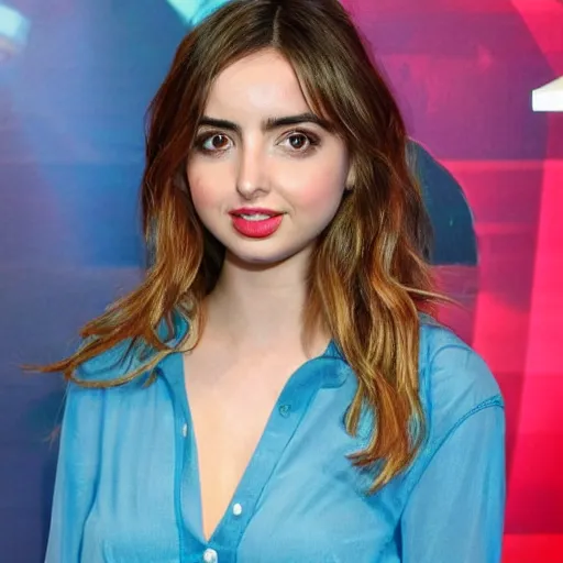 Prompt: photo of ana de armas, conehead