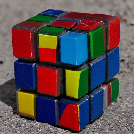 Image similar to sand made rubik cube