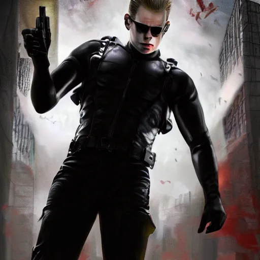 Prompt: albert wesker, artstation hall of fame gallery, editors choice, #1 digital painting of all time, most beautiful image ever created, emotionally evocative, greatest art ever made, lifetime achievement magnum opus masterpiece, the most amazing breathtaking image with the deepest message ever painted, a thing of beauty beyond imagination or words, 4k, highly detailed, cinematic lighting