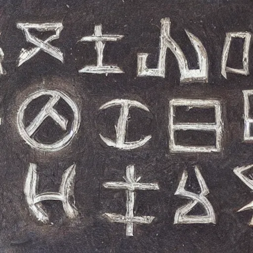 Prompt: ancient runes