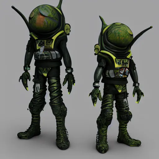 Prompt: punk martian high detail 3 d render