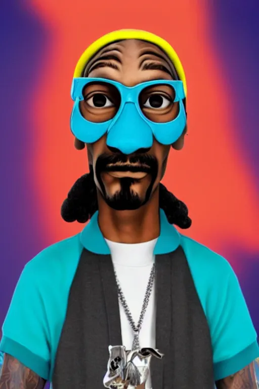 Prompt: snoop dogg, 3 d pixar character