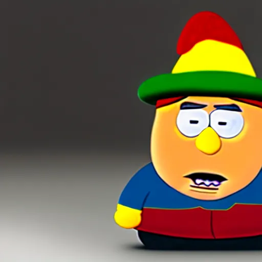 Prompt: Eric Cartman from south park photorealistic, 4k award winning photography