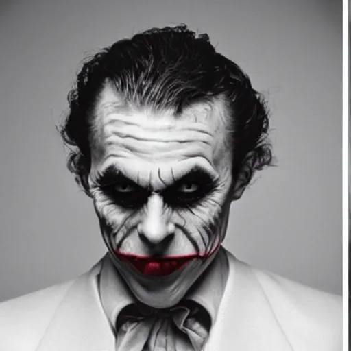 Prompt: DLSR of the real life person who looks exactly like the Joker from Silver Age DC Comics