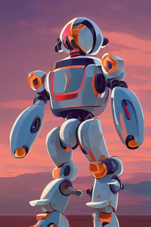 Image similar to metabots medabots medarotto medarot robot minimalist comics, behance hd by jesper ejsing, by rhads, makoto shinkai and lois van baarle, ilya kuvshinov, rossdraws global illumination ray tracing hdr radiating a glowing aura