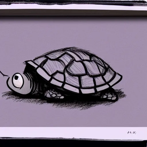 Image similar to milt kahl sketch of a cartoon turtle