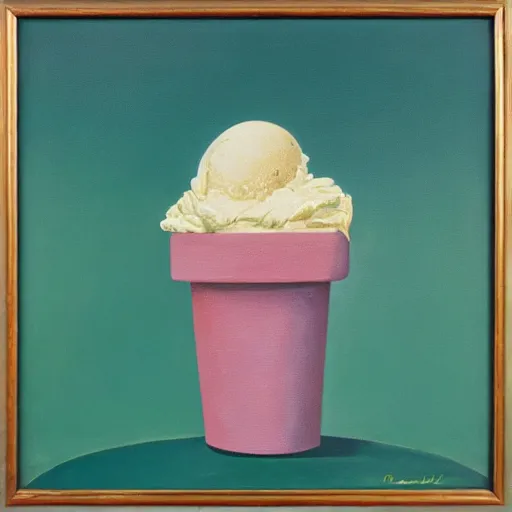 Image similar to modernist painting of an ice cream