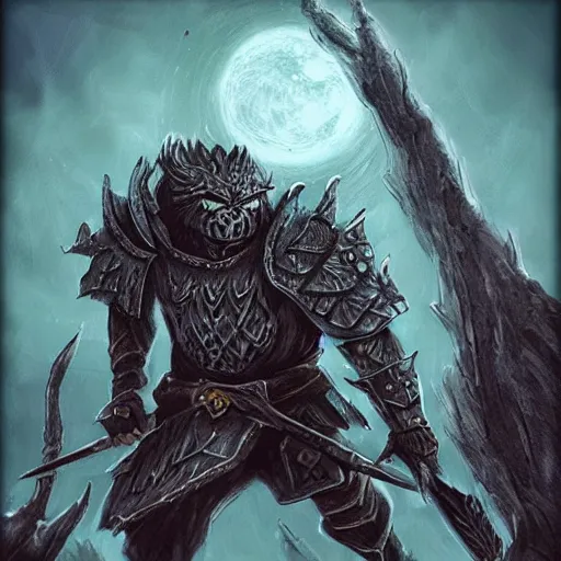 Image similar to landscape fantasy elden ring undead warrior cats