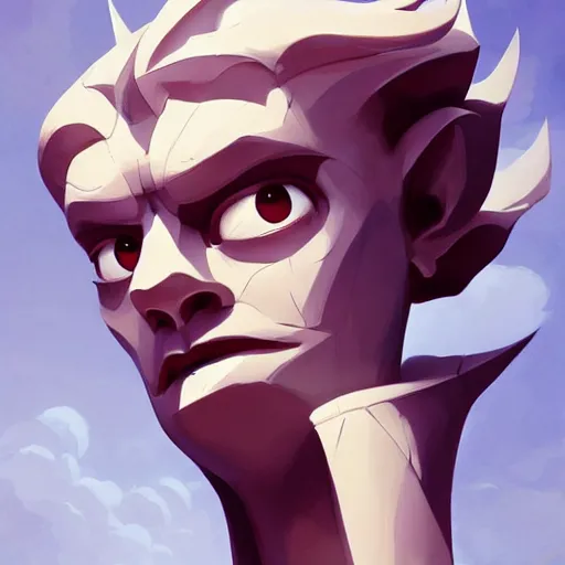 Image similar to face icon stylized minimalist gargoyles, loftis, cory behance hd by jesper ejsing, by rhads, makoto shinkai and lois van baarle, ilya kuvshinov, rossdraws global illumination