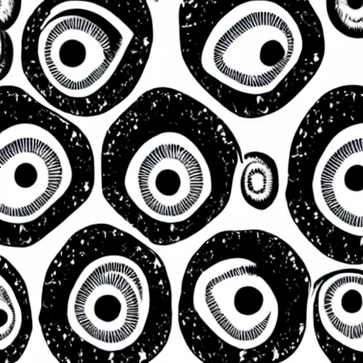 Prompt: eyeball, wallpaper, pattern