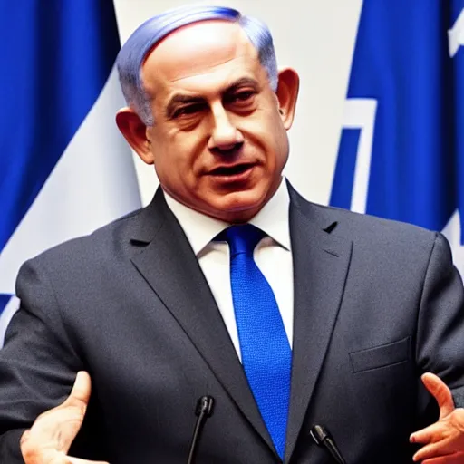 Prompt: benjamin netanyahu with a beard
