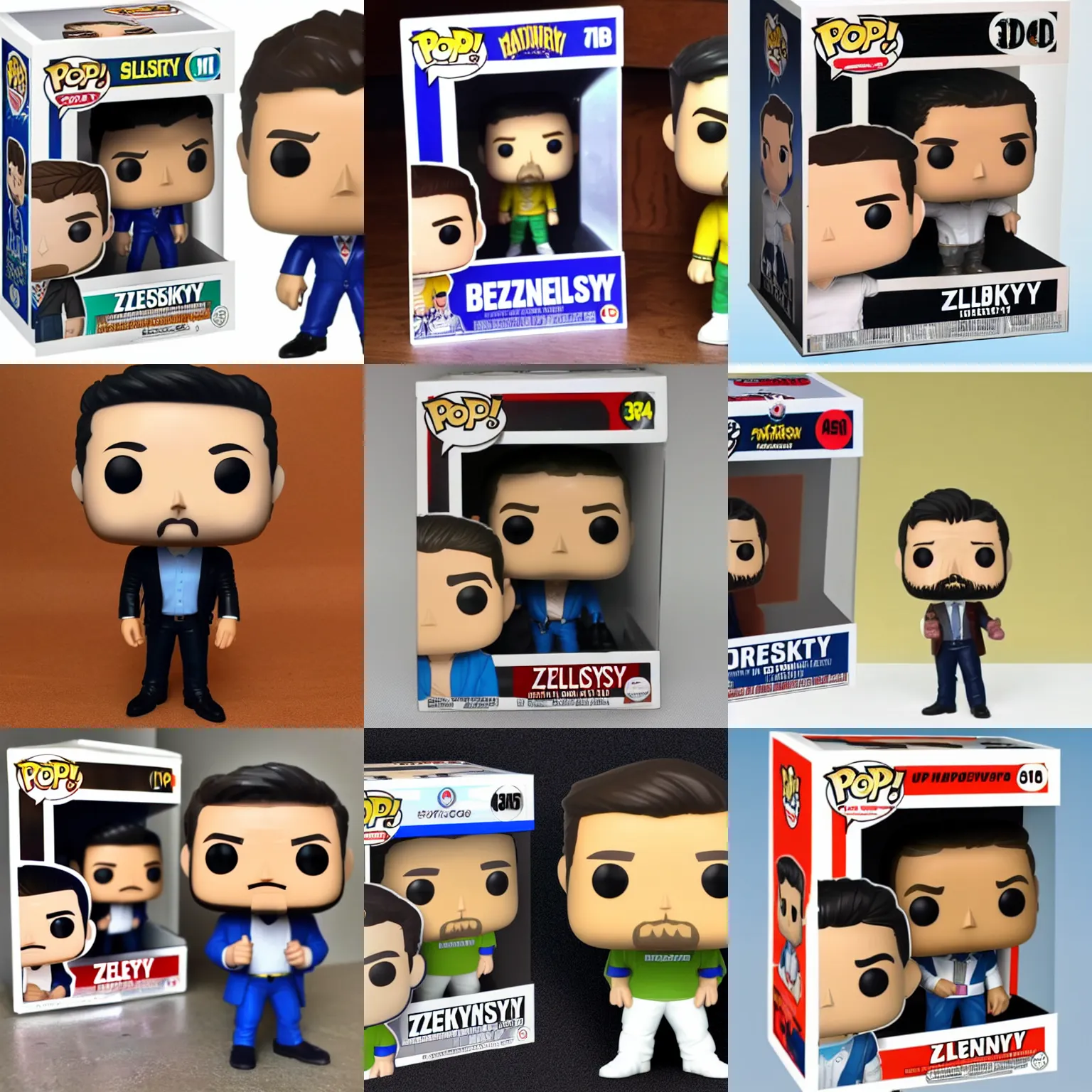 Prompt: zelensky funko pop