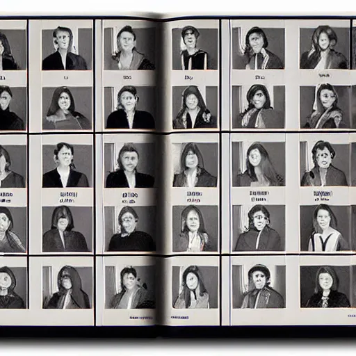 Image similar to high school yearbook by piet mondrian