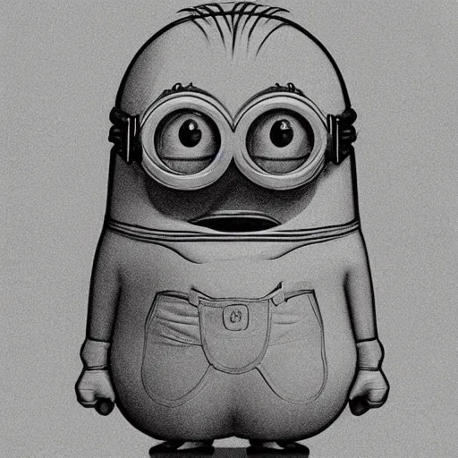 Image similar to anatomical drawing of a minion