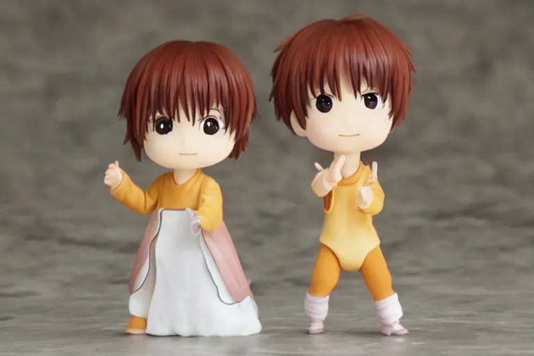 Image similar to sougo okita, short brown hair, kewpie, gintama