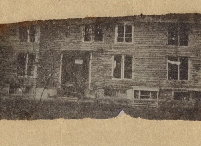 Image similar to an old worn photograph of paranormal evidence