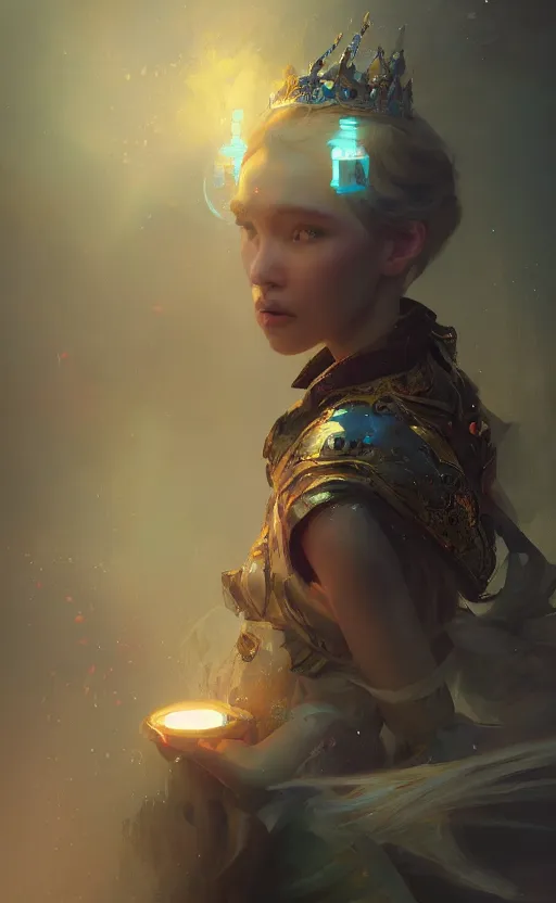 Image similar to Alchemist Princess, volumetric lighting, digital painting, highly detailed, artstation, sharp focus, illustration, concept art, ruan jia, steve mccurry