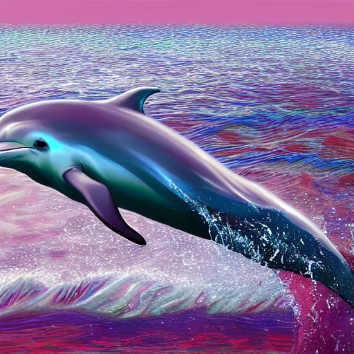 Image similar to photorealistic dolphin