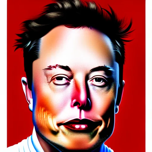 Prompt: portrait image of elon musk with tusks 8 k