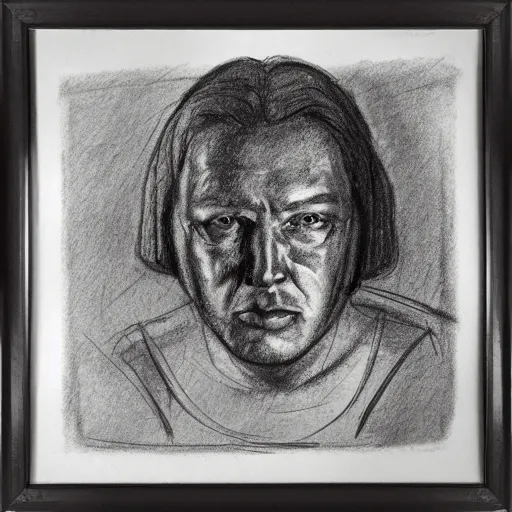 Prompt: charcoal sketches of a proof for Fermat’s Last Theorem, framed in a museum, hyper realistic