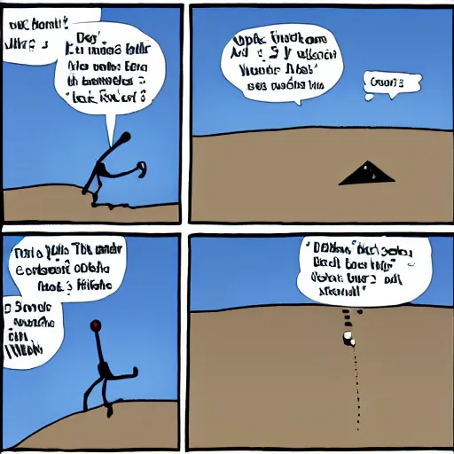 Image similar to XKCD comic where stick man jumps out of a plane