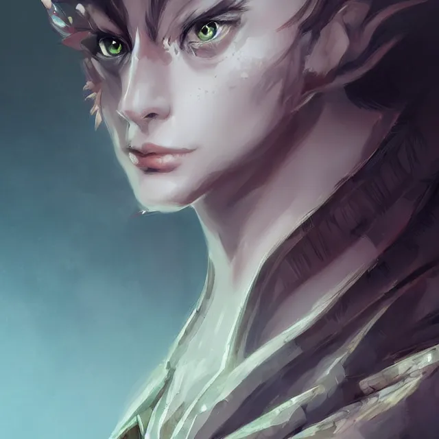 Prompt: digital art, centered portrait dragon by ross tran, ultradetailed, character design, concept art, trending on artstation,