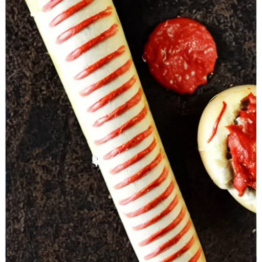 Image similar to baseball bat hotdog