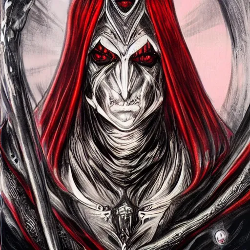 Image similar to Beautiful Sauron in the style of Ayami Kojima