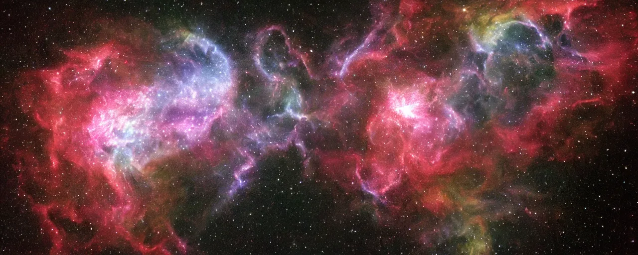 Prompt: epic space nebula, chiaroscuro