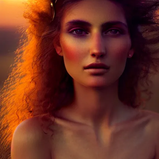 Prompt: photographic portrait of a stunningly beautiful gypsy female in soft dreamy light at sunset, contemporary fashion shoot, by edward robert hughes, annie leibovitz and steve mccurry, david lazar, jimmy nelsson, breathtaking, 8 k resolution, extremely detailed, beautiful, establishing shot, artistic, hyperrealistic, beautiful face, octane render