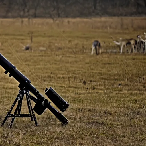 Image similar to a rocket launcher deer animal beast, huge, powerful, scary, anger, rage, canon eos c 3 0 0, ƒ 1. 8, 3 5 mm