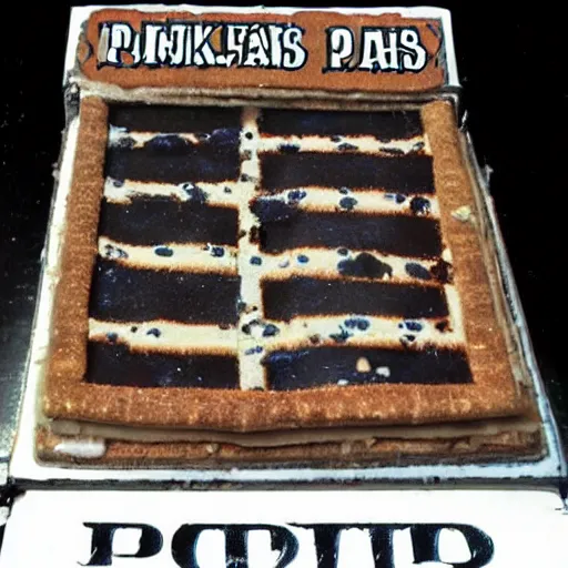 Prompt: punk album about pop tarts, poor condition, ebay listing