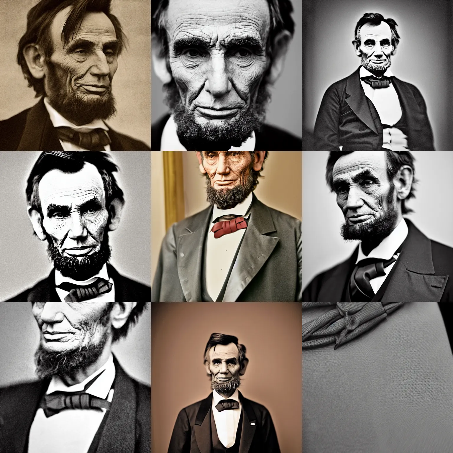 Prompt: portrait of president abraham lincoln, 2 0 1 4. modern attire, long tie, color. iq 4, f / 1. 4, iso 2 0 0, 1 / 1 6 0 s, 8 k, sense of depth, in - frame