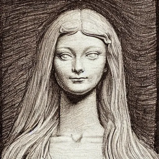 Image similar to leonardo davinci sketch of drawing human with golden ratio but it's barbie